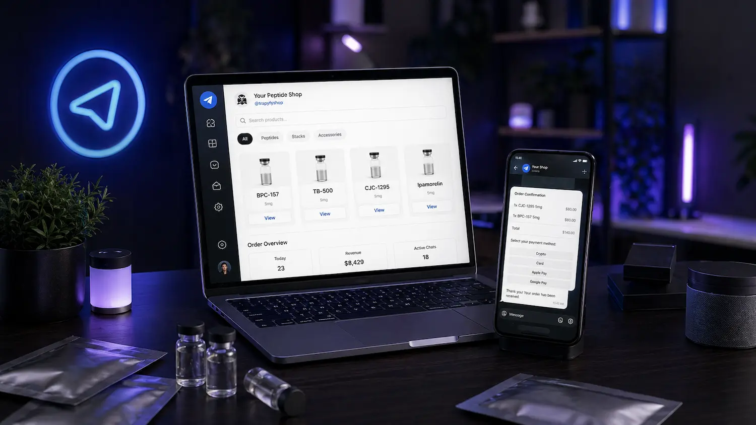 How to Sell Peptides Through Telegram Without Building a Complex Ecommerce Setup