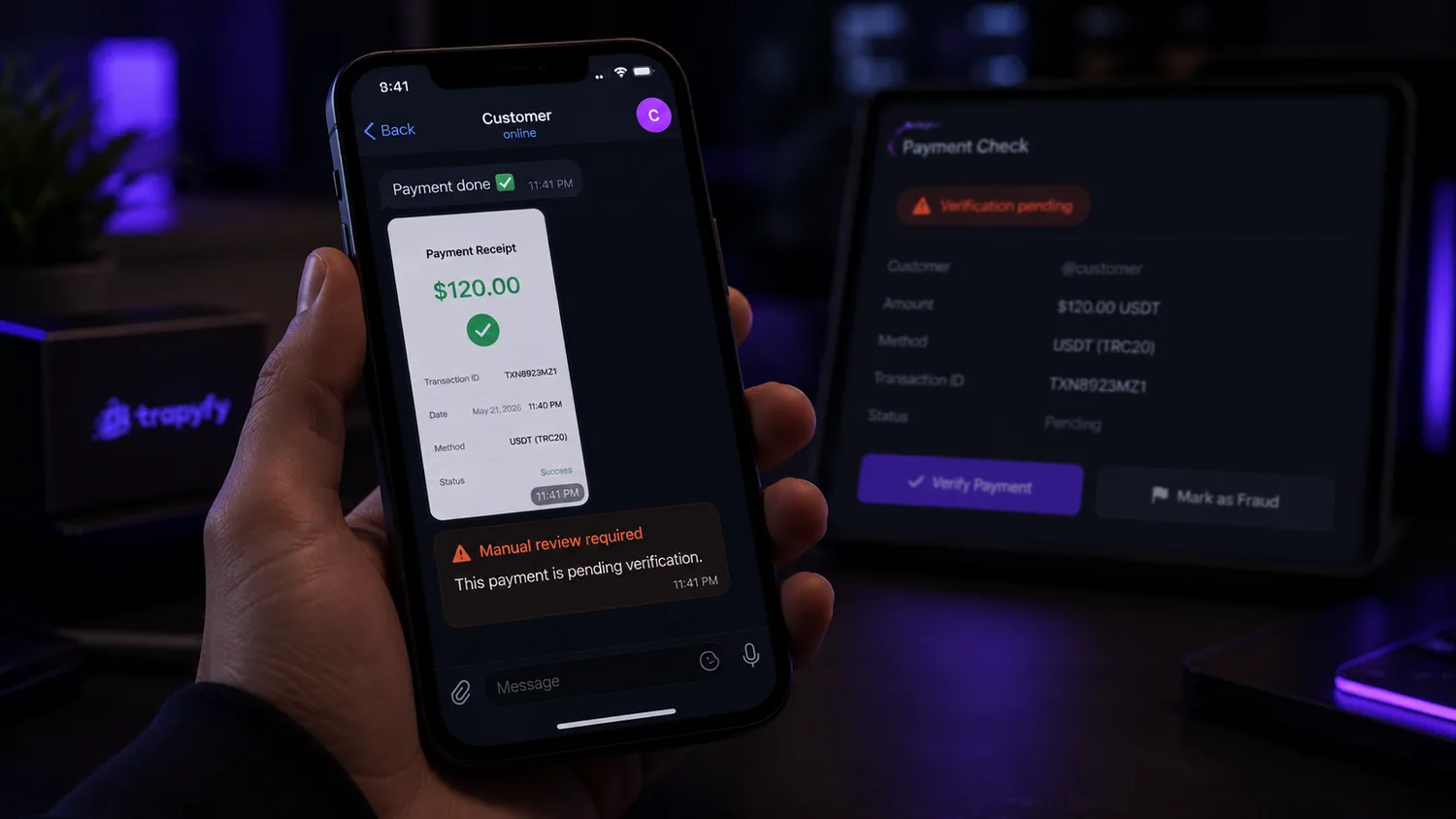 Telegram Payment Verification to Stop Fake Receipts